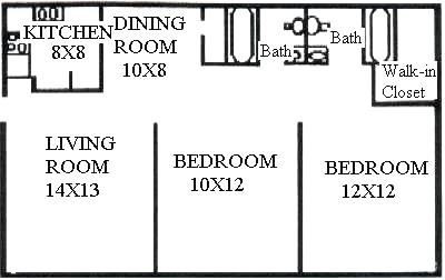 2/2 Bedroom